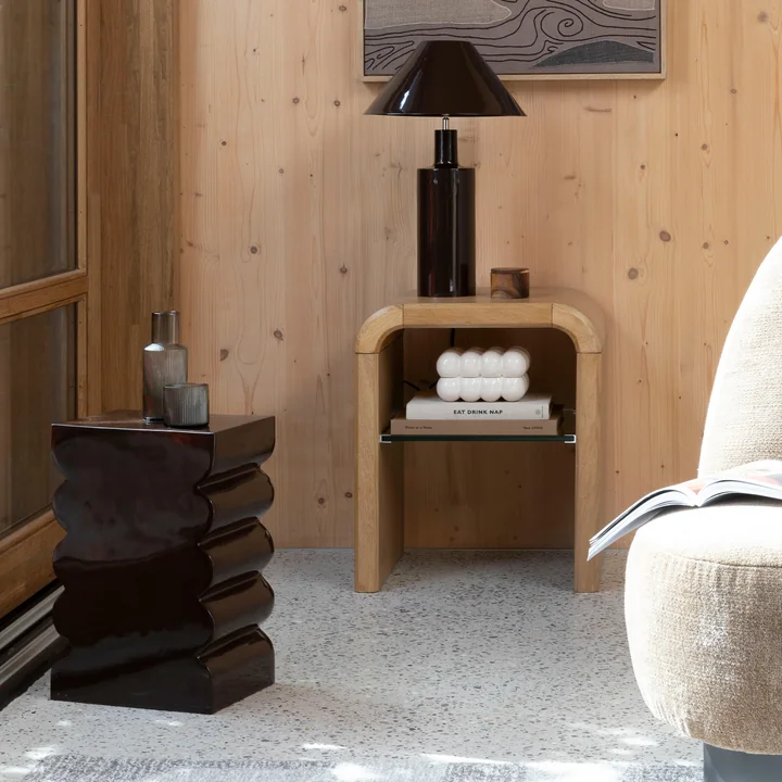 Zuiver - Brave Table d'appoint, chêne