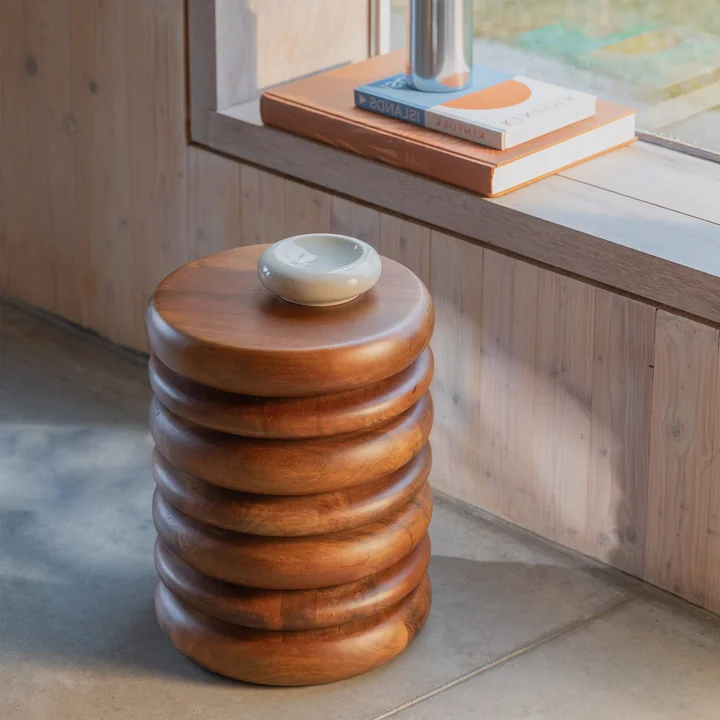 Zuiver - Disc Tabouret / table d'appoint, marron