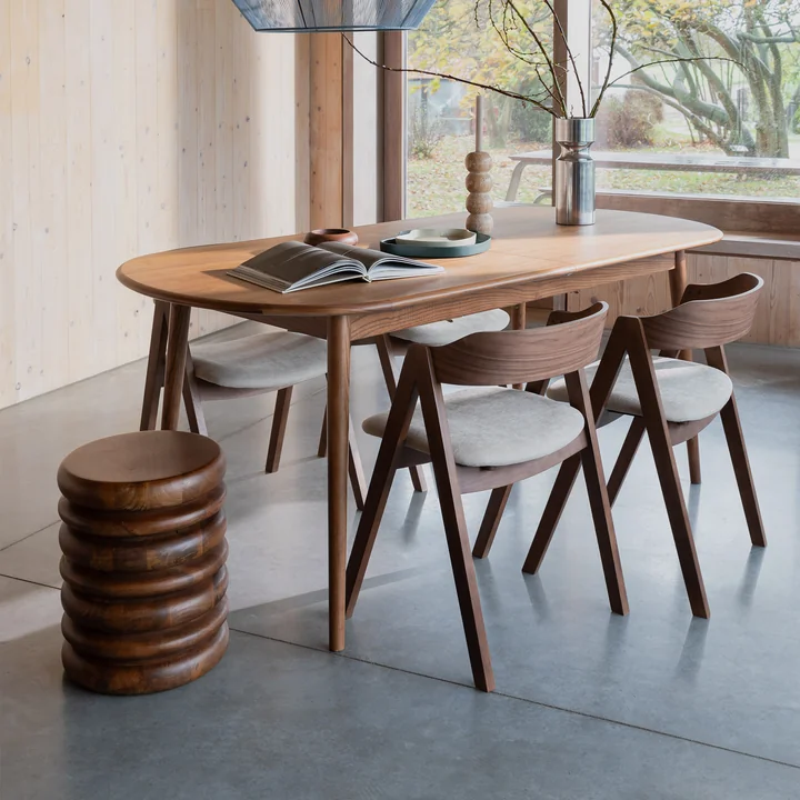 Zuiver - Disc Tabouret / table d'appoint, marron