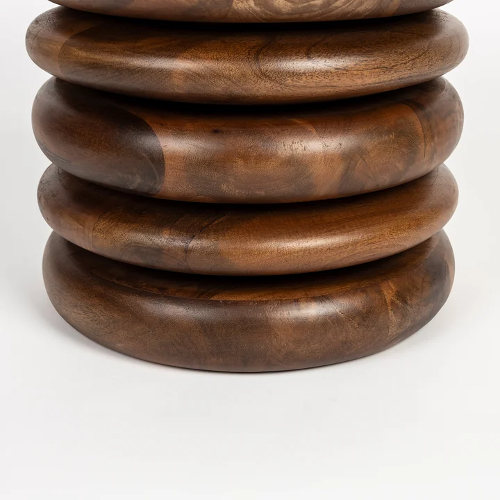 Zuiver - Disc Tabouret / table d'appoint, marron