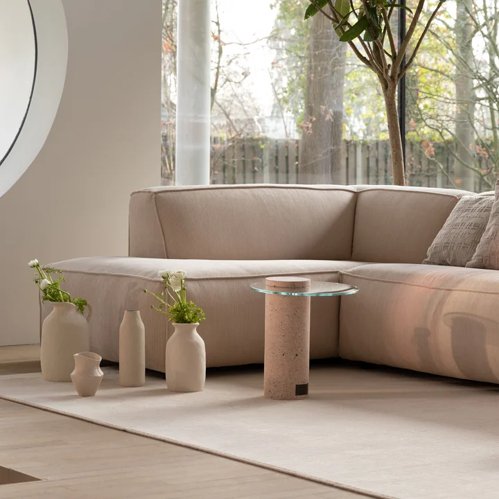 Zuiver - Fat Freddy Rib Canapé d'angle, gauche / natural