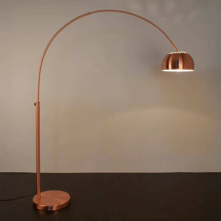Zuiver - Metal Bow Lampadaire, cuivre