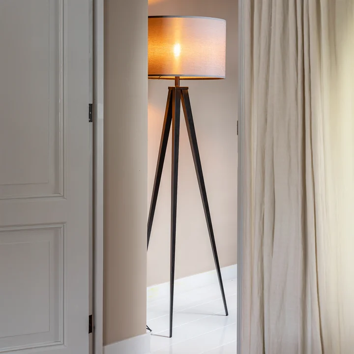 Zuiver - Tripod Lampadaire, noir / gris