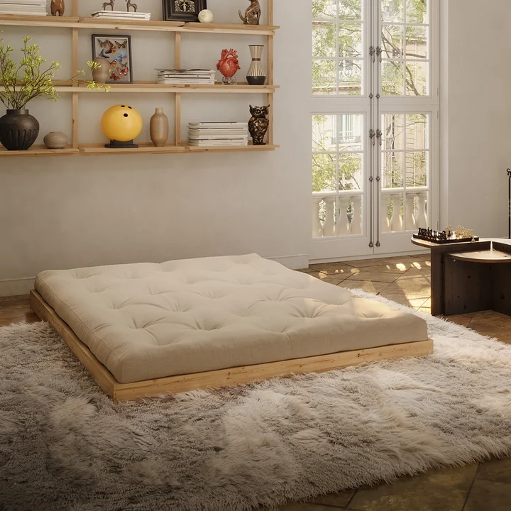 Karup Design - Flip Raw Lit de jour, 140 x 200 cm, pin naturel / beige (747)