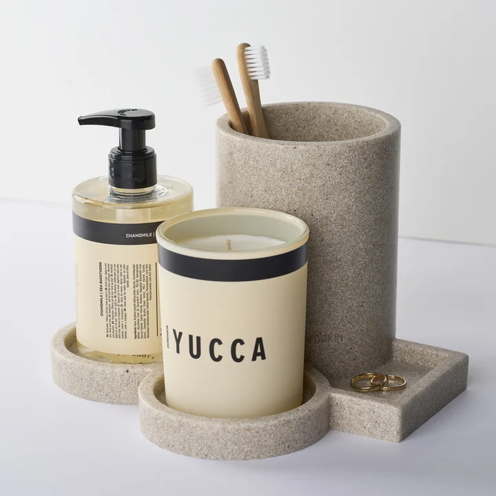 Humdakin - Organiseur de vaisselle en grès avec 4 étagères, naturel