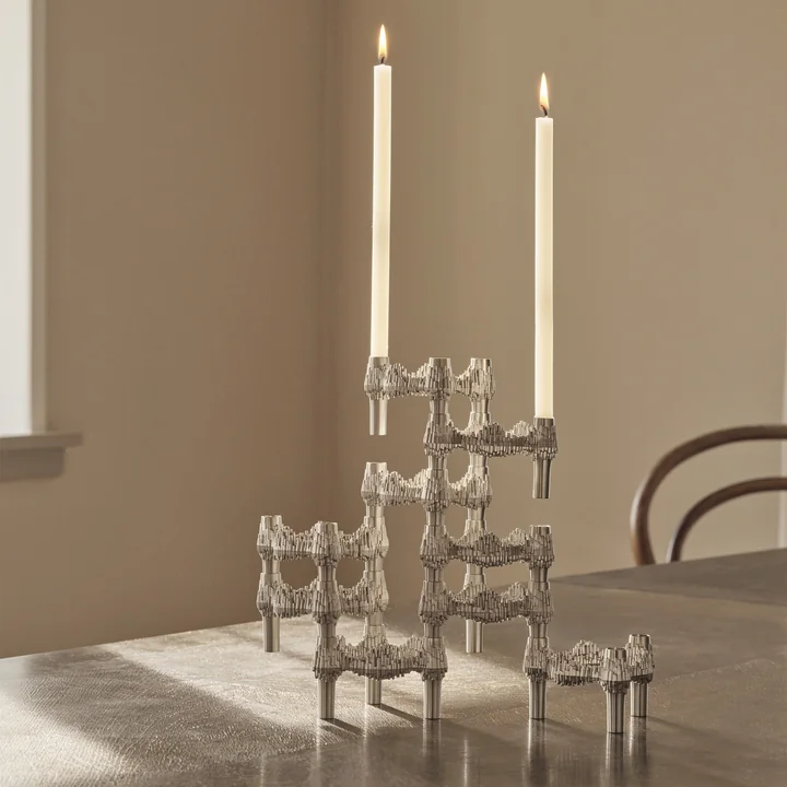 Stoff Nagel - Quist Bougeoir, chrome brossé