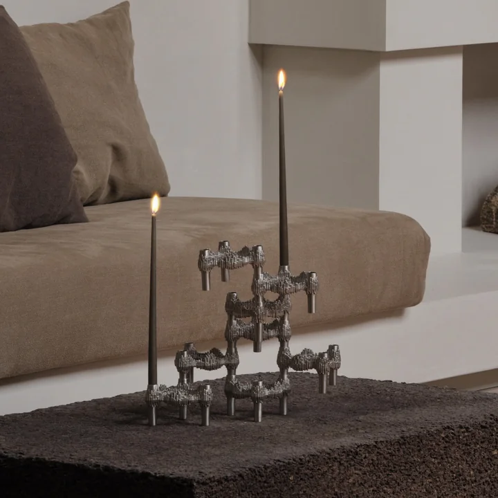 Stoff Nagel - Quist Bougeoir, chrome brossé