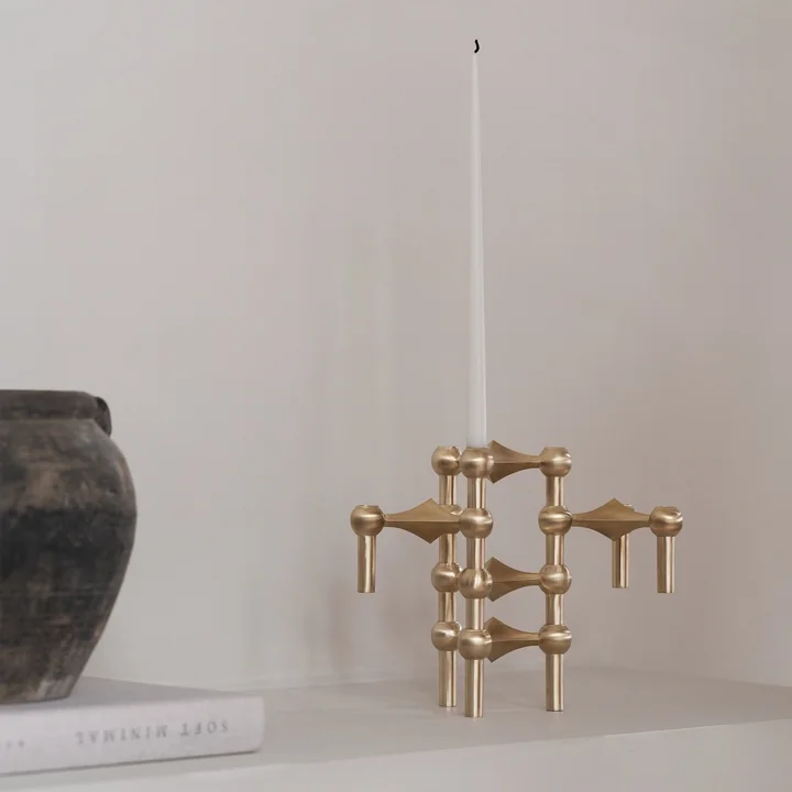 Stoff Nagel - Bougeoir, laiton brossé