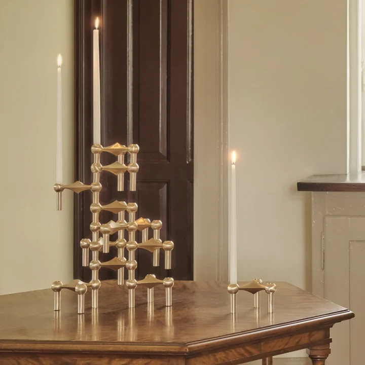 Stoff Nagel - Bougeoir, laiton brossé