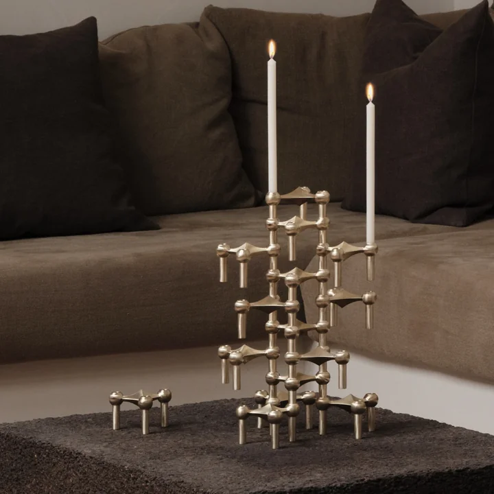 Stoff Nagel - Bougeoir, laiton brossé