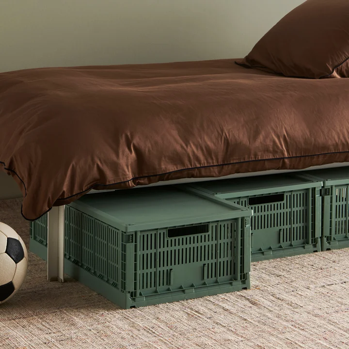 HAY - Colour Crate Corbeille XL, 68 x 42 cm, vert sauge, recyclée