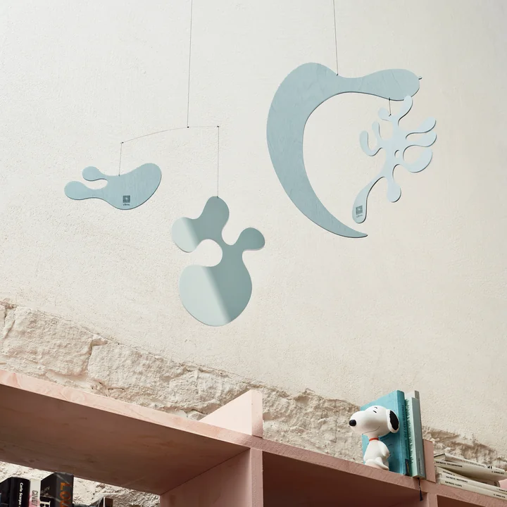 Vitra - Eames Plywood Mobile, modèles AL et C, ice grey