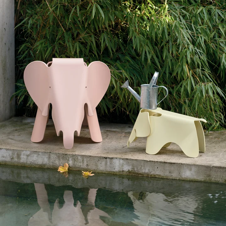 Vitra - Eames Elephant RE, pale rose et canary