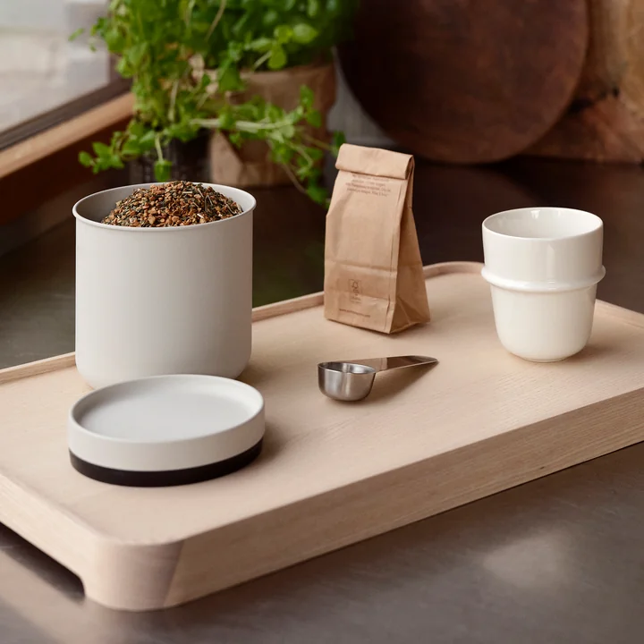 Zone Denmark - Singles Boîte à café avec cuillère, warm grey