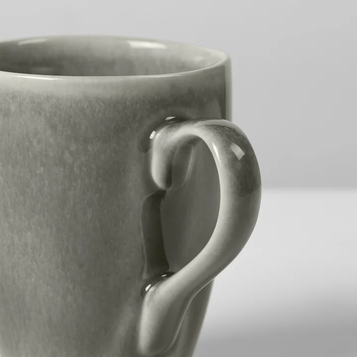 Broste Copenhagen - Nordic Rain Tasse avec anse, 25 cl, grise