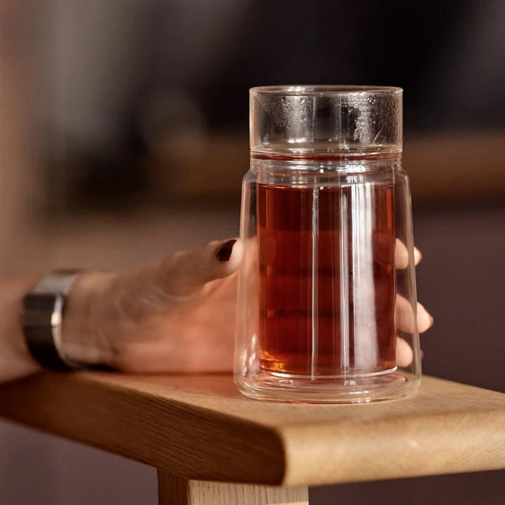 Jacob Jensen - Verre double paroi thermique, large, 33 cl, transparent