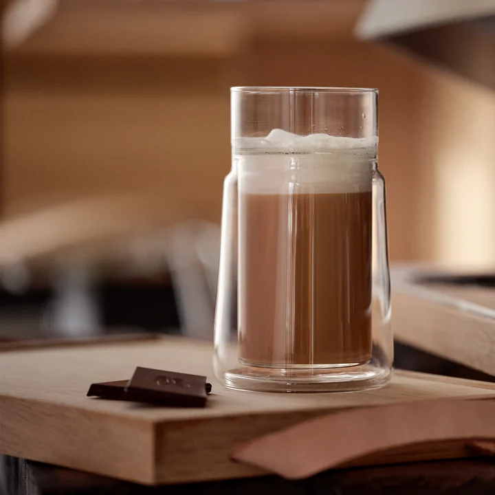 Jacob Jensen - Verre double paroi thermique, large, 33 cl, transparent