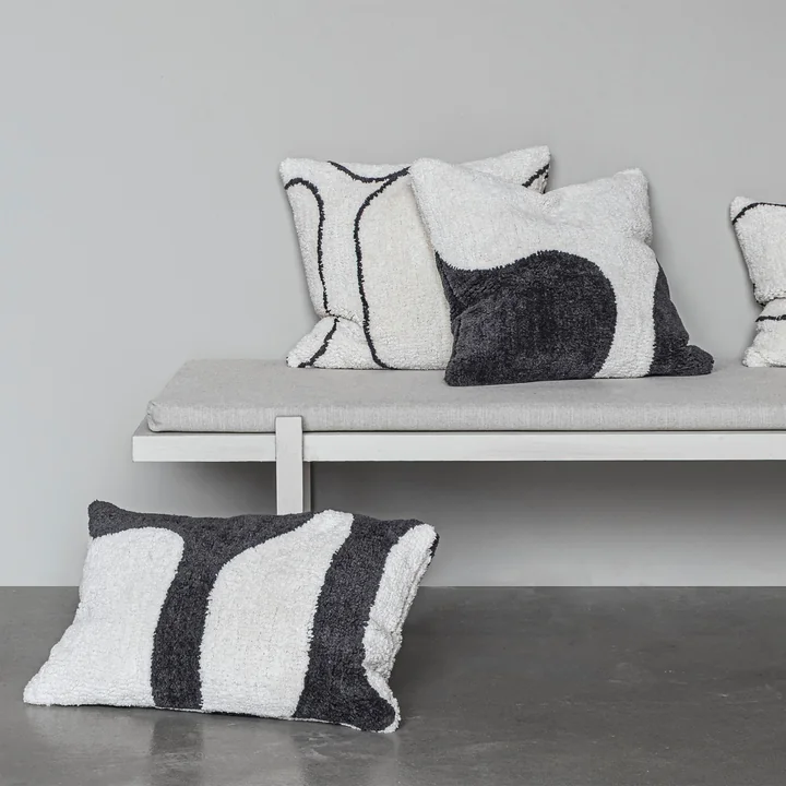 Mette Ditmer - Figura Taie d'oreiller, tuftée, off-white