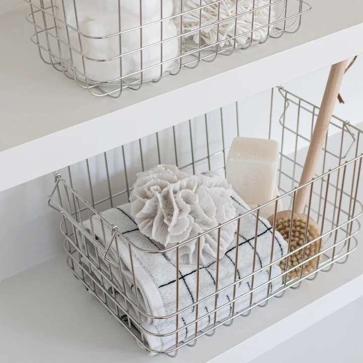 Mette Ditmer - Store-It Panier de rangement, M, chrome
