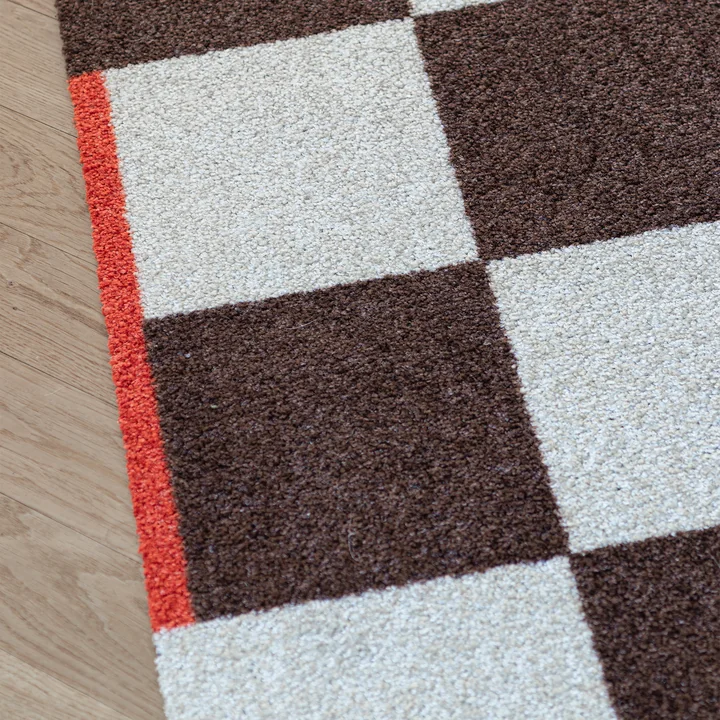 Mette Ditmer - Tapis de passage Square, marron