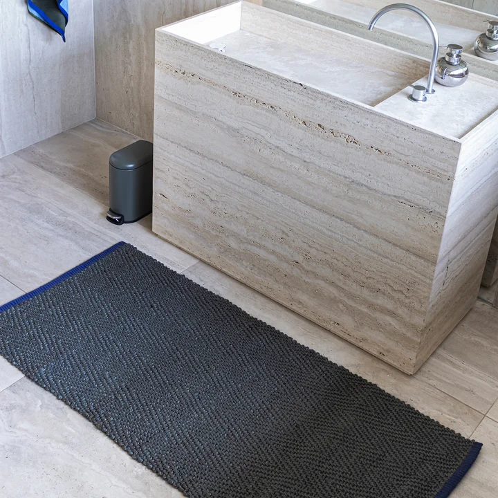 Mette Ditmer - Notes Tapis de jute, 70 x 150 cm, dark olive