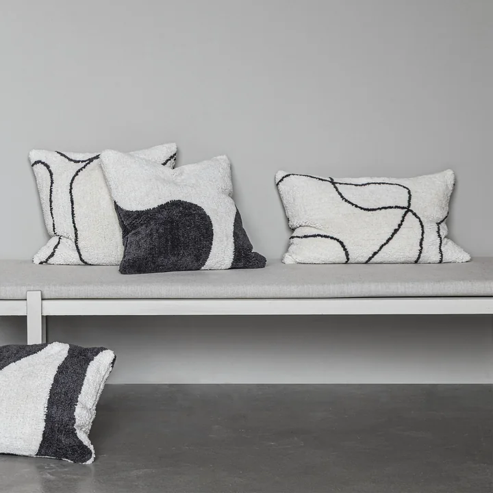 Mette Ditmer - Shadow Taie d'oreiller, tuftée, blanc cassé