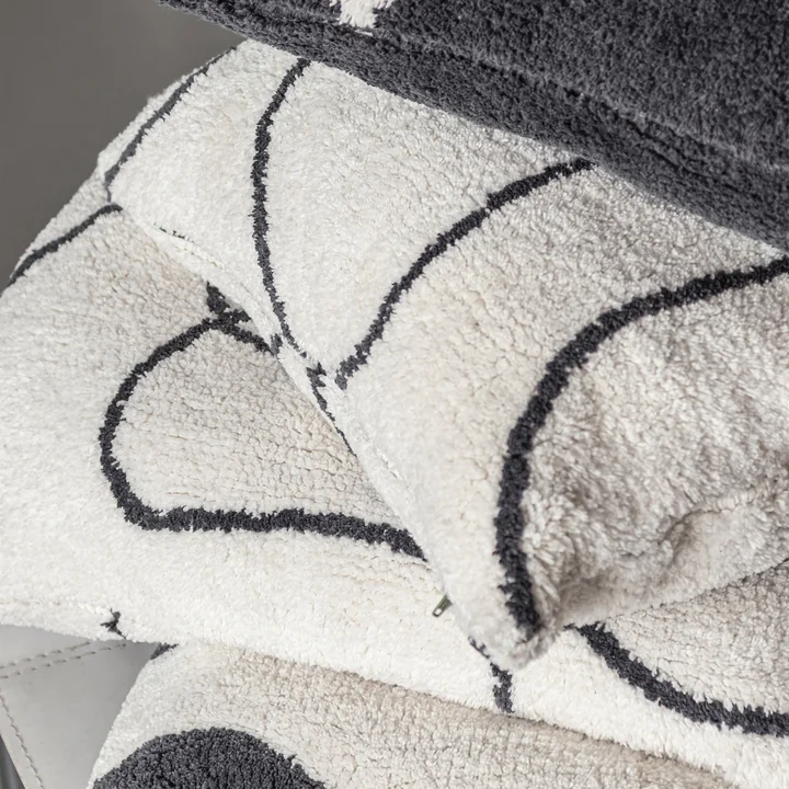 Mette Ditmer - Shadow Taie d'oreiller, tuftée, blanc cassé