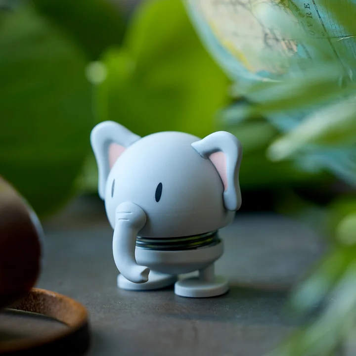 Hoptimist - Soft Elephant, Small, gris