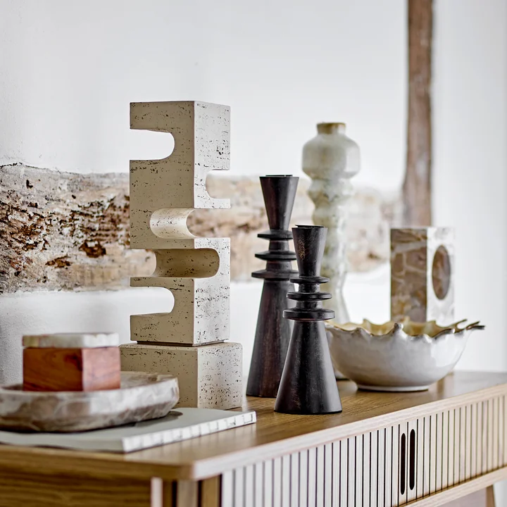 Bloomingville - Armel Porte-bougie, noir