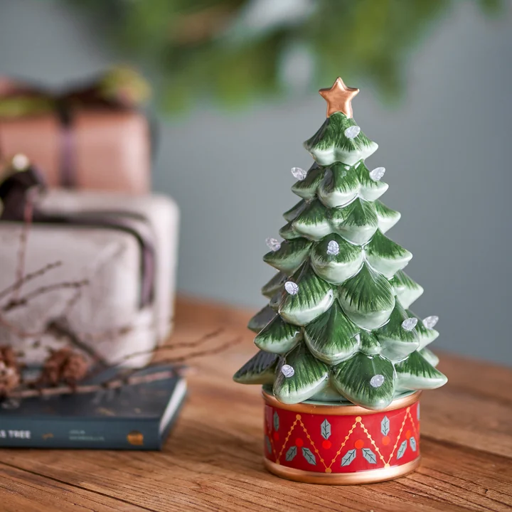 Bloomingville - Fannie Sapin décoratif avec lumière, vert