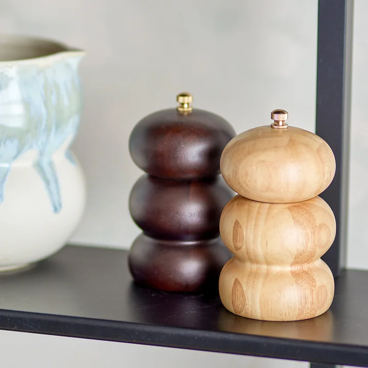 Bloomingville - Marge Moulin à sel & Moulin à poivre, naturel (set de 2)