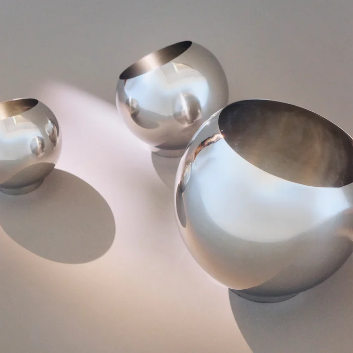 AYTM - Globe Pot de fleurs, argent