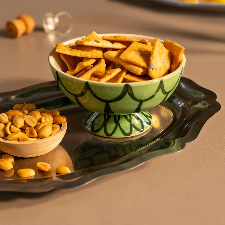 & klevering - Sirène Bowl, Ø 12,5 cm, vert (set de 2)