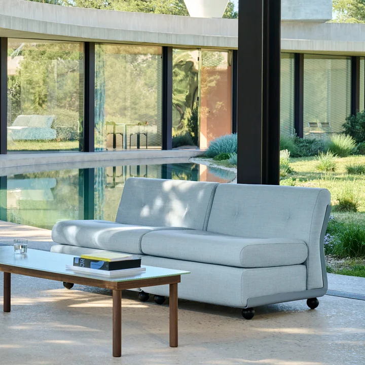 HAY - Amanta Canapé 2 places, frost blue / bleu gris (Kvadrat Naveli 723)