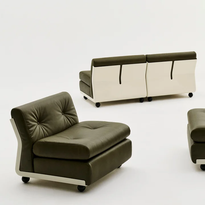 HAY - Amanta Canapé 2 places, cream beige / forest (Sense)