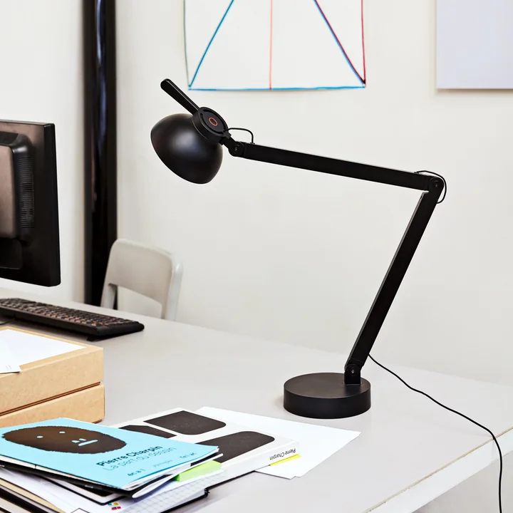 HAY - Lampe de bureau PC LED, soft black