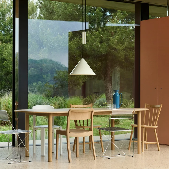 HAY - Compass Lampe suspendue, Ø 43 cm, réglable en hauteur, oyster white