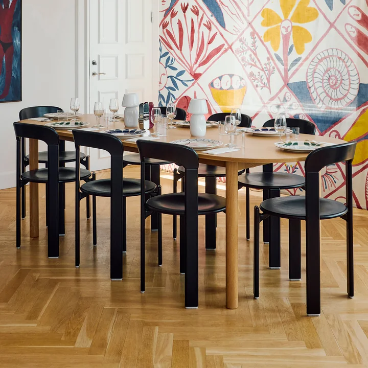 HAY - Annex Table de salle à manger allongée, chêne