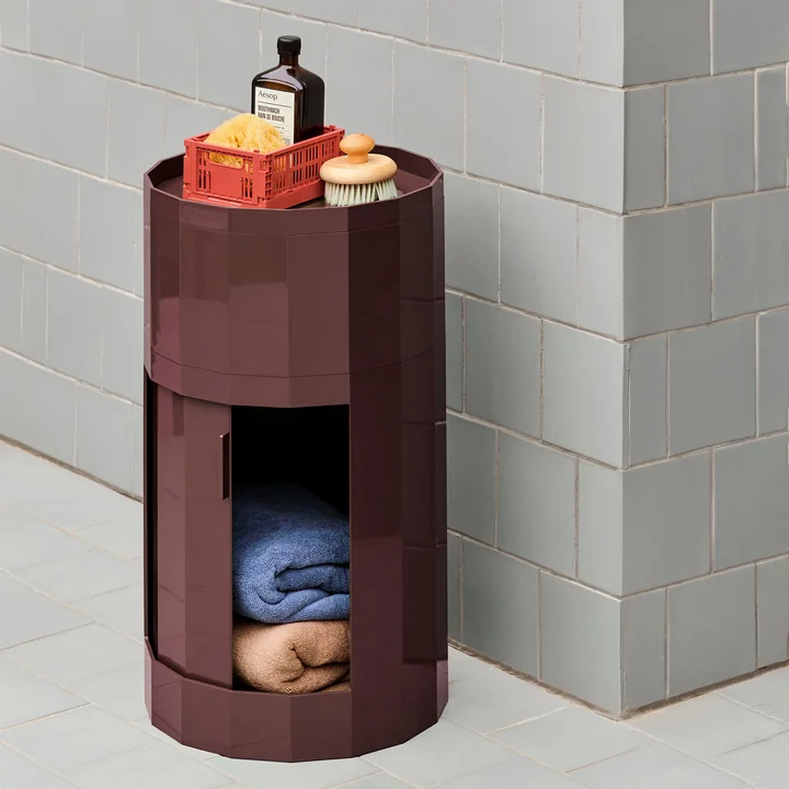 HAY - Facet Cabinet, haut, bourgogne