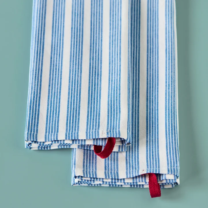 Nicolas Vahé - Chef Torchons, 70 x 50 cm, rouge / blanc (lot de 2)