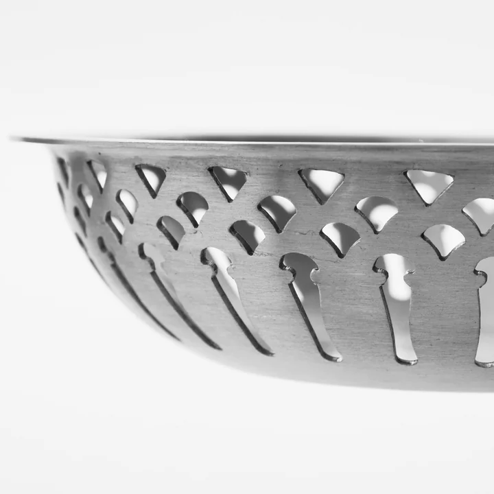 Nicolas Vahé - Bread corbeille à pain, finition argent antique (lot de 2)