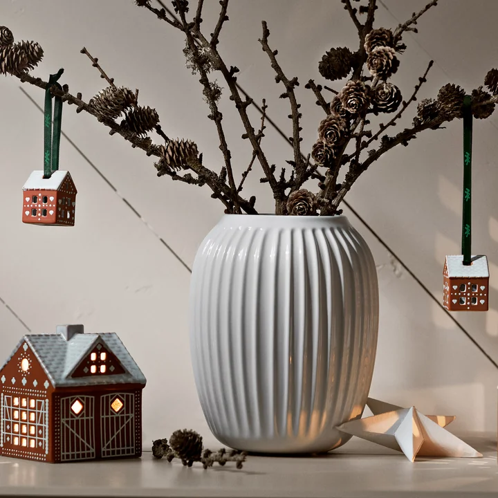 Kähler Design - Gingerbread ornement de Noël, marron (lot de 2)