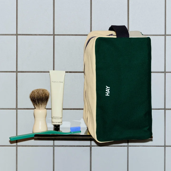 HAY - Multi Trousse de toilette, M, dark green multi