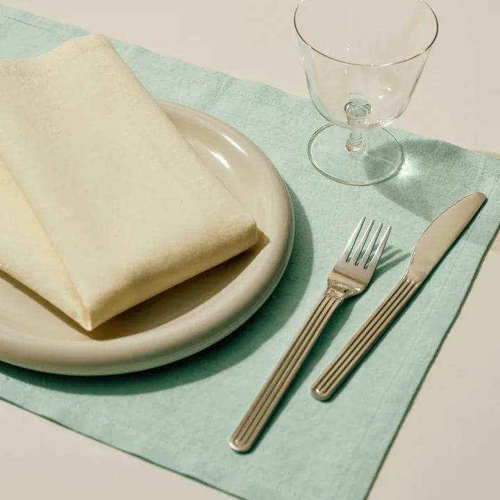 HAY - Tavolo Serviette de table et set de table, 31 x 43 cm, soft yellow et soft mint