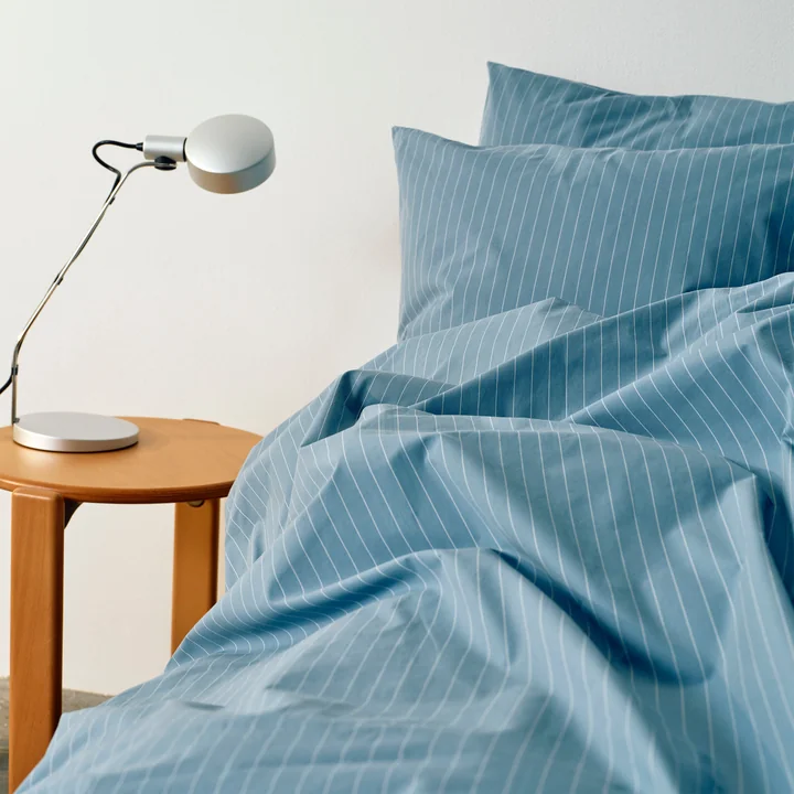 HAY - Fineline Housse de couette et d'oreiller, bleu