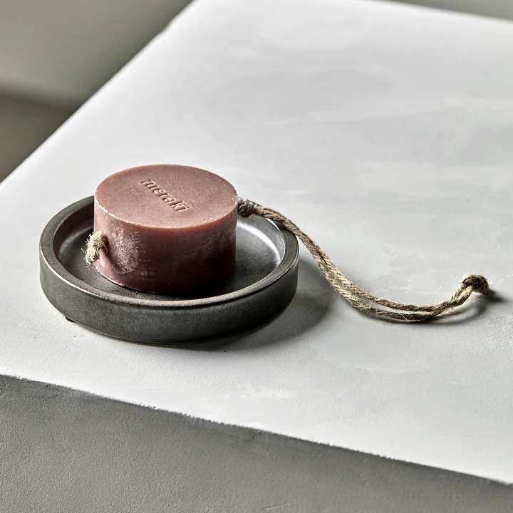 Meraki - Datura Porte-savon, Ø 1 2. 5 x 2 cm, gris foncé