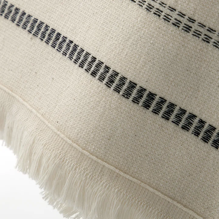 Meraki - True Serviette, blanc cassé / noir