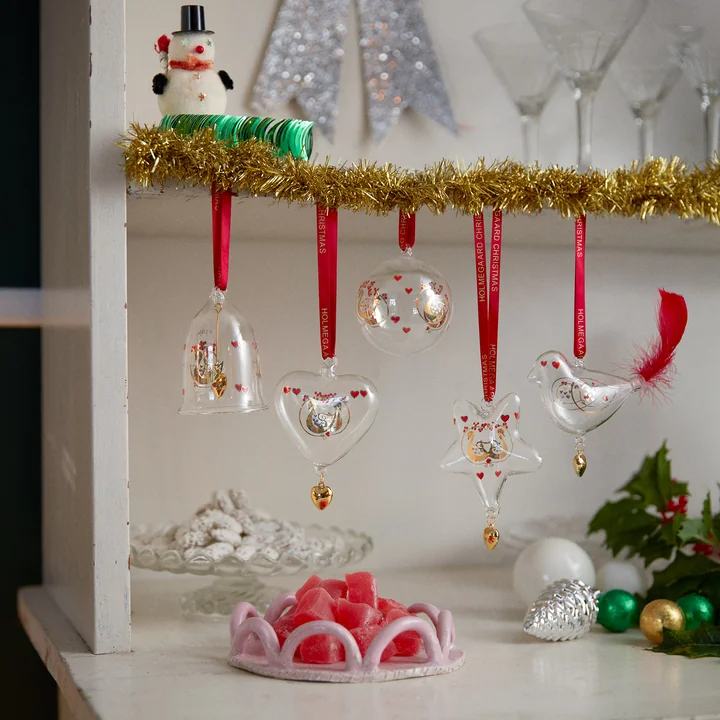 Holmegaard - Ann-Sofi Romme Christmas Bird, small / clair (2025)