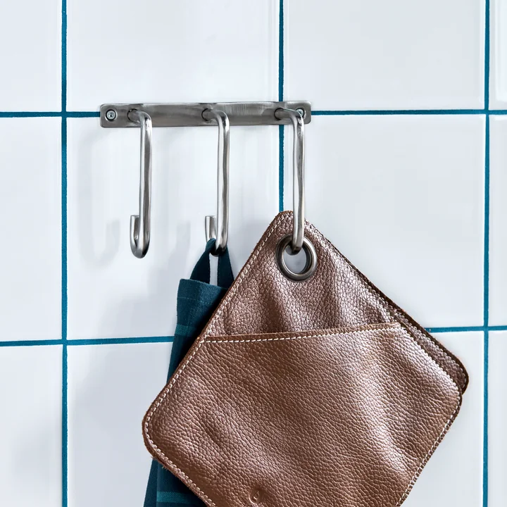 House Doctor - Welo Crochet mural, finition argent brossé