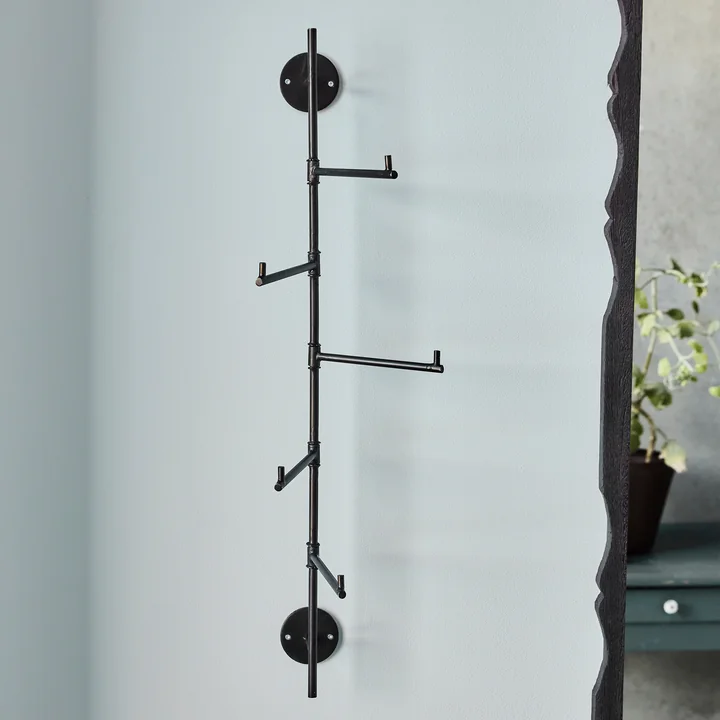 House Doctor - Flex Barre à crochets, H 70.5 cm, noir